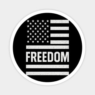 Freedom-American-Flag-Vintage-Distressed-USA-Stars-Stripes-Patriotic-Independence-Day-4th-July Magnet